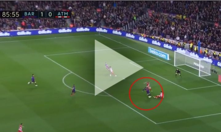 Leo Messi strzela gola na 2-0 z Atletico [VIDEO]